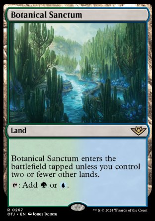 (267) Magic The Gathering Outlaws of Thunder Junction Single: Botanical Sanctum Holo Rare