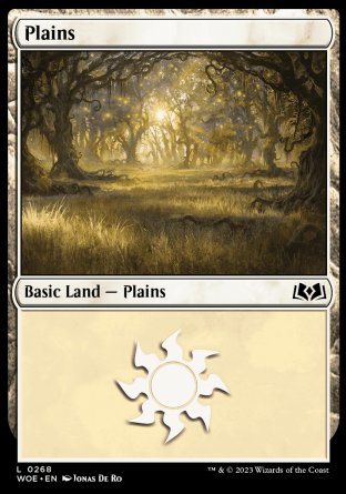 (268) Magic The Gathering Wilds of Eldraine Single: Plains (V.3) Land