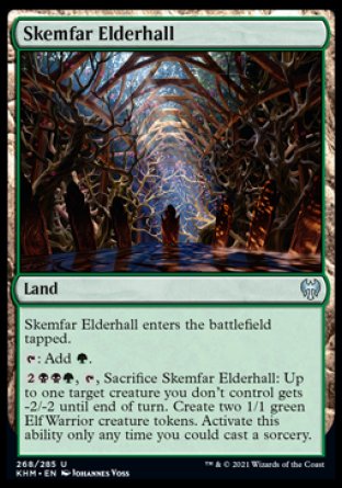 (268/285) Magic The Gathering Kaldheim Single: Skemfar Elderhall Uncommon