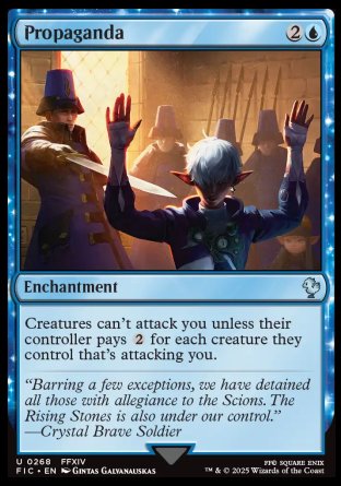 (268) Magic The Gathering Commander: Magic: The Gathering - FINAL FANTASY: Collector's Edition Single: Propaganda Holo Uncommon