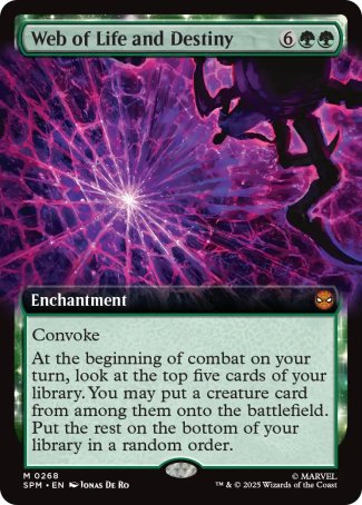 (268) Magic The Gathering Magic: The Gathering | Marvel's Spider-Man: Extras Single: Web of Life and Destiny Mythic