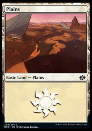 (268) Magic The Gathering The Brothers' War Single: Plains (V.3) Holo Land