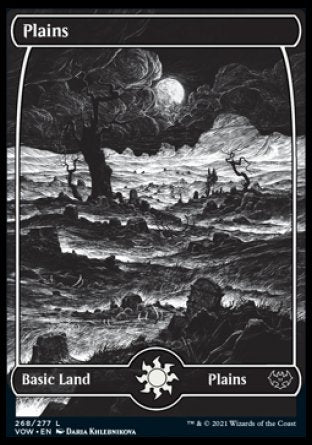 (268) Magic The Gathering Innistrad: Crimson Vow Single: Plains (V.1) Land