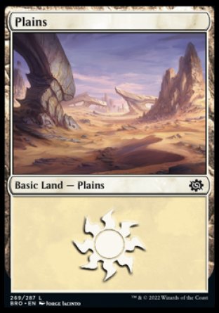(269) Magic The Gathering The Brothers' War Single: Plains (V.4) Holo Land