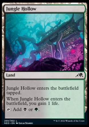 (269) Magic The Gathering Kamigawa: Neon Dynasty Single: Jungle Hollow Holo Common