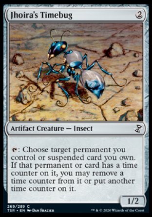 (269/289) Magic The Gathering Time Spiral Remastered Single: Jhoira's Timebug Holo Common