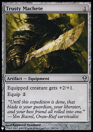 (209) Magic The Gathering The List Single: Trusty Machete Uncommon