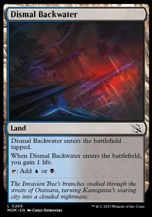 (269) Magic The Gathering March of the Machine Single: Dismal Backwater Holo Common