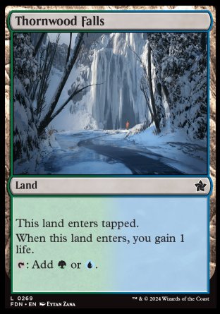 (269) Magic The Gathering Magic: The Gathering Foundations Single: Thornwood Falls Common