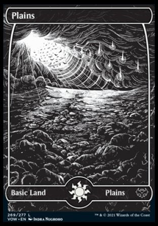 (269) Magic The Gathering Innistrad: Crimson Vow Single: Plains (V.2) Holo Land