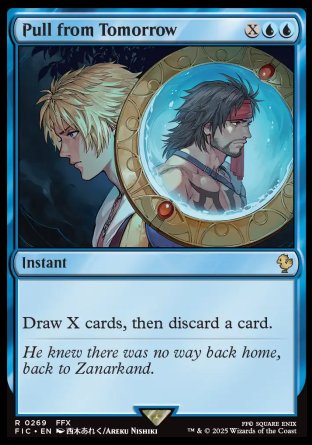 (269) Magic The Gathering Commander: Magic: The Gathering - FINAL FANTASY: Collector's Edition Single: Pull from Tomorrow Holo Rare