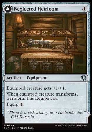 (269) Magic The Gathering Innistrad Remastered Single: Neglected Heirloom / Ashmouth Blade Uncommon