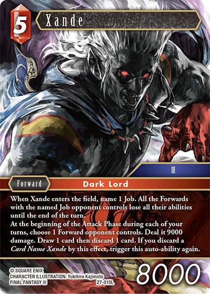 (010) Final Fantasy TCG Journey of Discovery Single: Xande (27-010) (V.1) Legend
