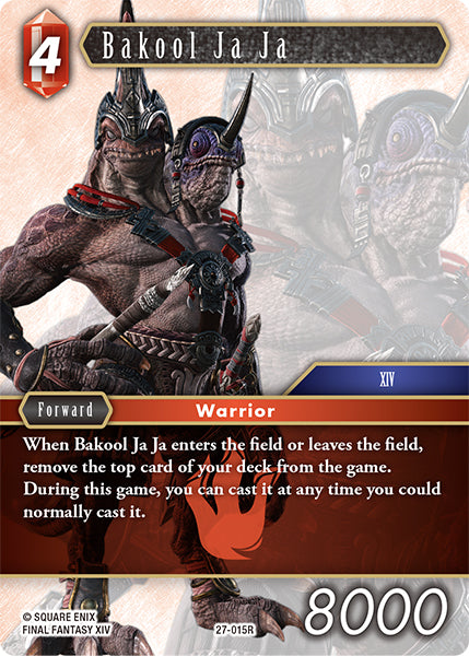 (015) Final Fantasy TCG Journey of Discovery Single: Bakool Ja Ja (27-015) Rare