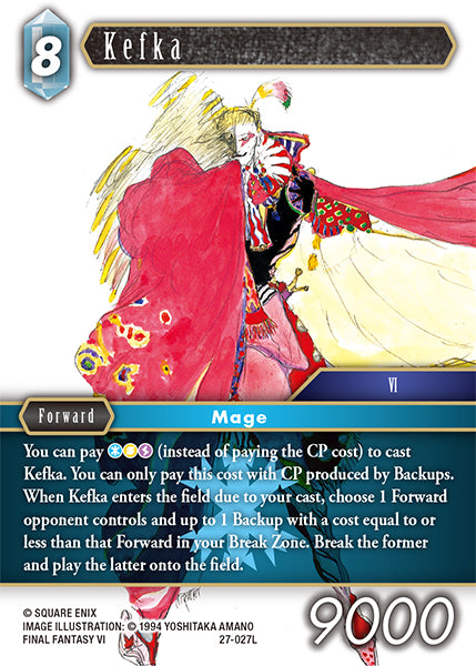 (027) Final Fantasy TCG Journey of Discovery Single: Kefka (27-027) Legend