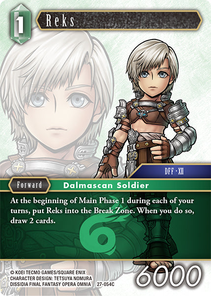 (054) Final Fantasy TCG Journey of Discovery Single: Reks (27-054) Common