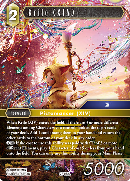 (062) Final Fantasy TCG Journey of Discovery Single: Krile (XIV) (27-062) Legend