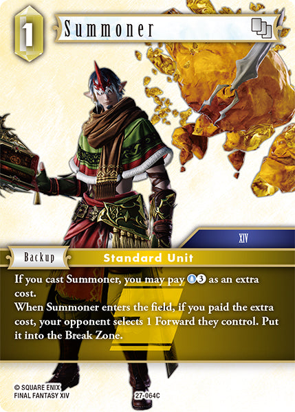 (064) Final Fantasy TCG Journey of Discovery Single: Summoner (27-064) Common