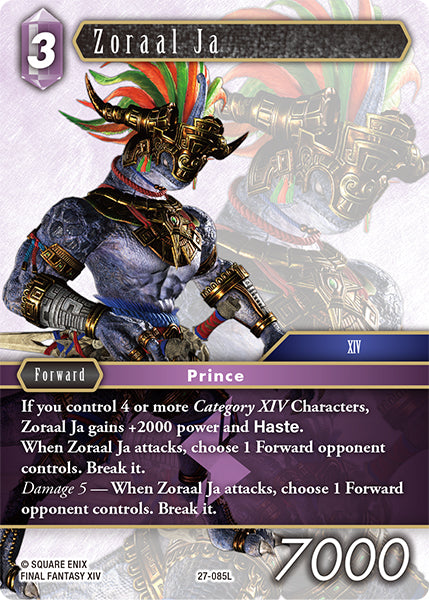 (085) Final Fantasy TCG Journey of Discovery Single: Zoraal Ja (27-085) Legend
