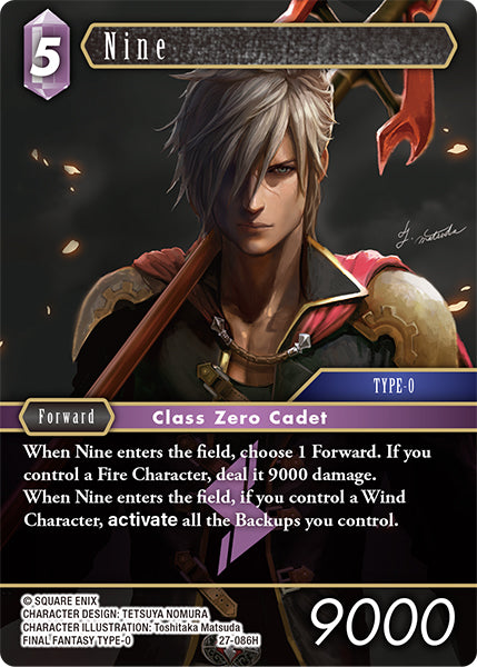 (086) Final Fantasy TCG Journey of Discovery Single: Nine (27-086) (V.1) Hero
