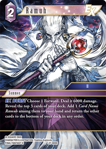 (089) Final Fantasy TCG Journey of Discovery Single: Ramuh (27-089) (V.1) Hero