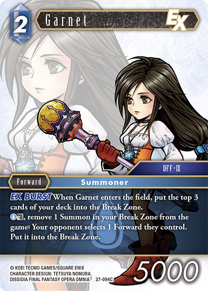 (094) Final Fantasy TCG Journey of Discovery Single: Garnet (27-094) Common