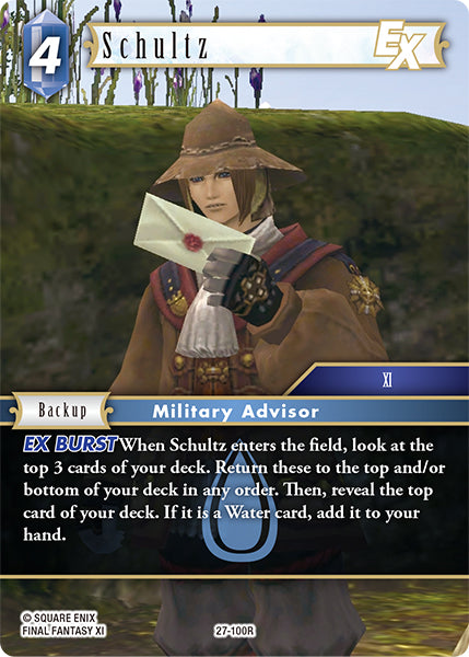 (100) Final Fantasy TCG Journey of Discovery Single: Schultz (27-100) Rare