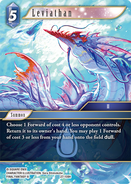 (108) Final Fantasy TCG Journey of Discovery Single: Leviathan (27-108) (V.1) Hero