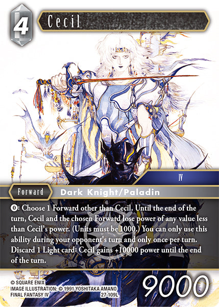 (109) Final Fantasy TCG Journey of Discovery Single: Cecil (27-109) Legend