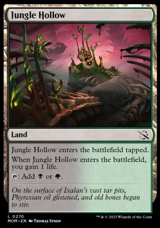 (270) Magic The Gathering March of the Machine Single: Jungle Hollow Common