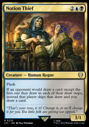 (270) Magic The Gathering Commander: The Lord of the Rings: Tales of Middle-earth Single: Notion Thief Rare