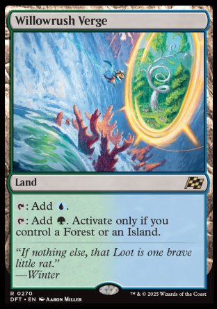 (270) Magic The Gathering Aetherdrift Single: Willowrush Verge Rare