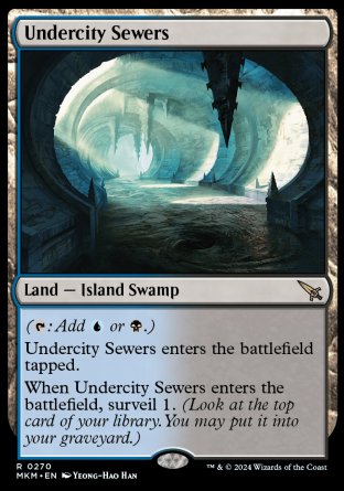 (270) Magic The Gathering Murders at Karlov Manor Single: Undercity Sewers Rare