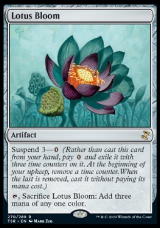 (270/289) Magic The Gathering Time Spiral Remastered Single: Lotus Bloom Holo Rare
