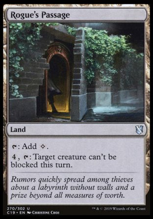 (270) Magic The Gathering Commander 2019 Single: Rogue's Passage Uncommon