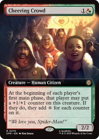 (270) Magic The Gathering Magic: The Gathering | Marvel's Spider-Man: Extras Single: Cheering Crowd Rare
