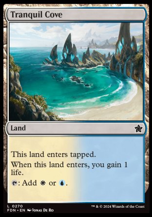(270) Magic The Gathering Magic: The Gathering Foundations Single: Tranquil Cove Common