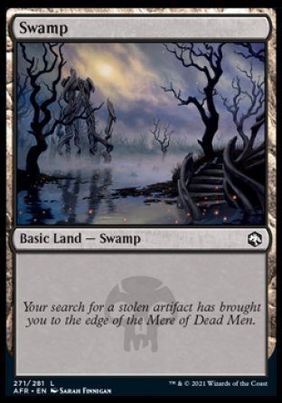(271) Magic The Gathering Adventures in the Forgotten Realms Single: Swamp (V.2) Holo Land