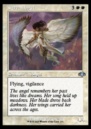 (271) Magic The Gathering Dominaria Remastered: Extras Single: Serra Angel Holo Uncommon