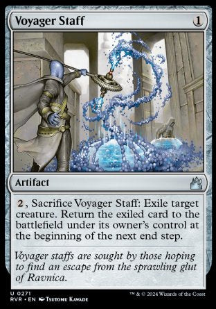 (271) Magic The Gathering Ravnica Remastered Single: Voyager Staff Uncommon