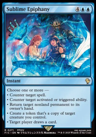 (271) Magic The Gathering Commander: Magic: The Gathering - FINAL FANTASY: Collector's Edition Single: Sublime Epiphany Holo Rare
