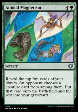 (271) Magic The Gathering Commander Masters Single: Animal Magnetism Uncommon