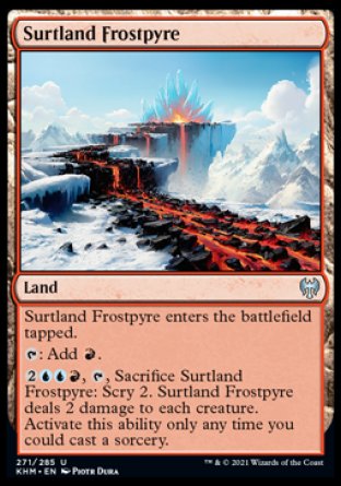 (271/285) Magic The Gathering Kaldheim Single: Surtland Frostpyre Uncommon