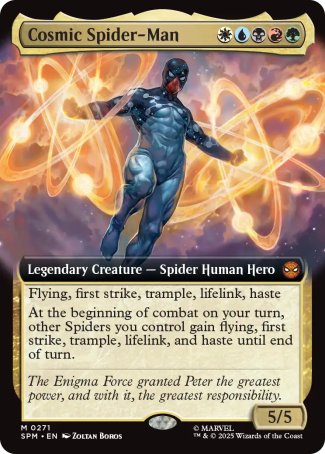 (271) Magic The Gathering Magic: The Gathering | Marvel's Spider-Man: Extras Single: Cosmic Spider-Man Holo Mythic