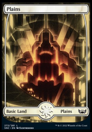 (272) Magic The Gathering Streets of New Capenna Single: Plains (V.1) Holo Land