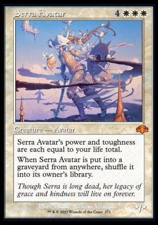(272) Magic The Gathering Dominaria Remastered: Extras Single: Serra Avatar Holo Mythic