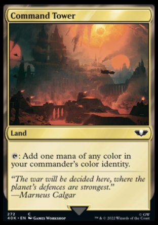 (272) Magic The Gathering Universes Beyond: Warhammer 40000 Single: Command Tower (V.3) Holo Common
