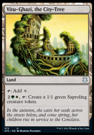 (272) Magic The Gathering Commander: Adventures in the Forgotten Realms Single: Vitu-Ghazi, the City-Tree Uncommon