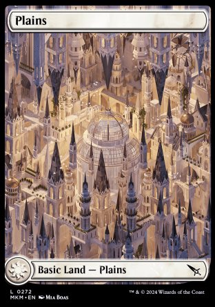 (272) Magic The Gathering Murders at Karlov Manor Single: Plains (V.1) Holo Land