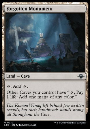 (272) Magic The Gathering The Lost Caverns of Ixalan Single: Forgotten Monument Uncommon